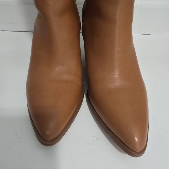 Vince Camuto Buttercup Golden walnuts brown knee high boots with blocked heel - Picture 3 of 11